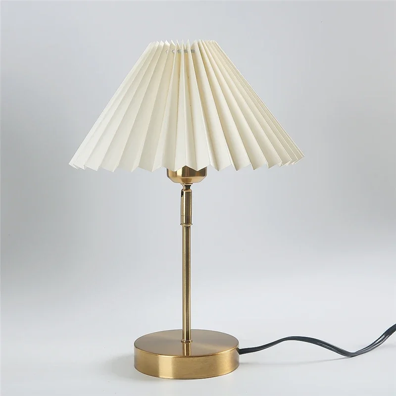 Lava Lamp Desktop - Modern Adjustable Pleated Table Lamps Nordic