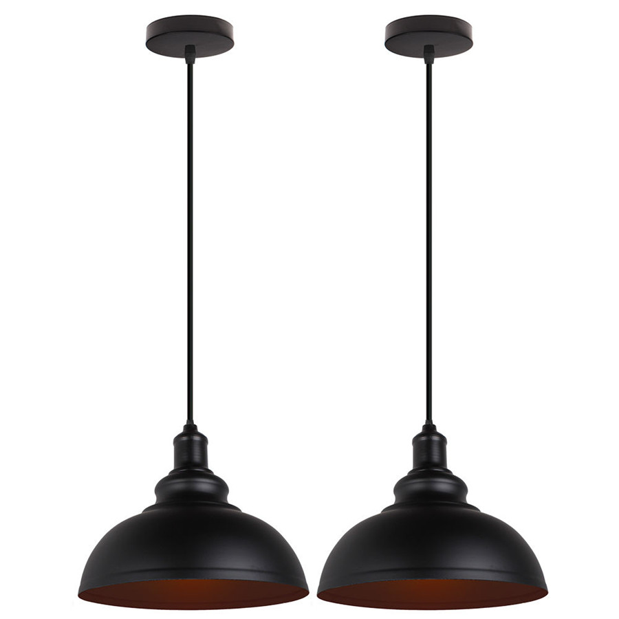 Lighting Decor Store - 2pcs/lot American Loft Iron Pendant Lights