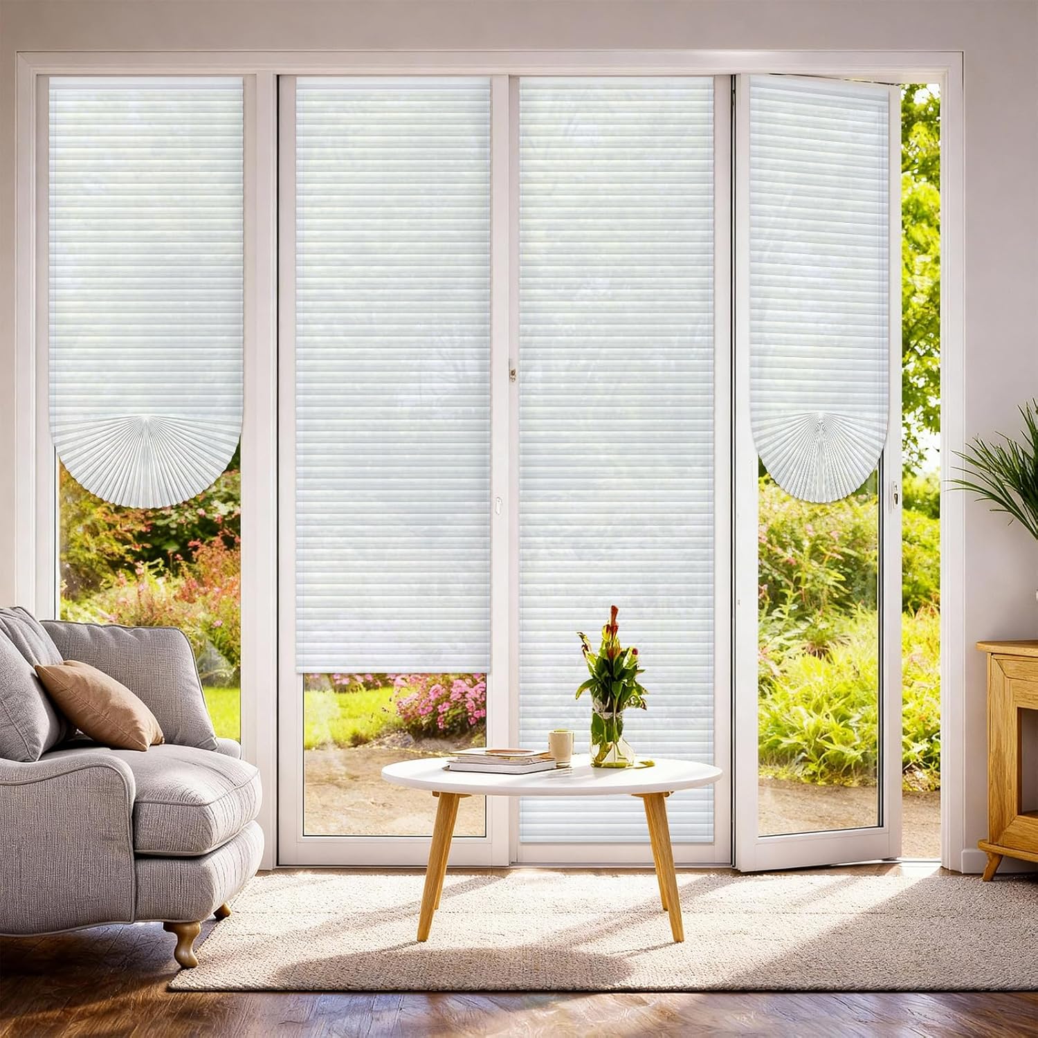Lighting Jockey - Pleated Window Blinds Blackout Light Filtering