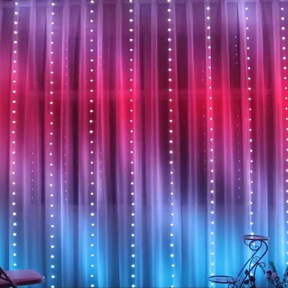 Lighting Decor For Wedding - 3M RGB Smart LED Curtain Lights