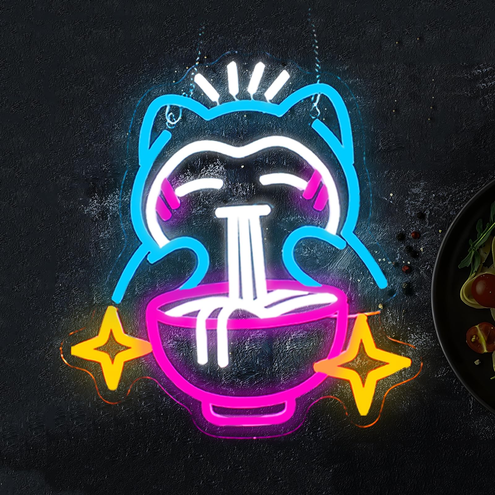 LED Ramen Neon Light - Cute Be - огляд і ціна Japanese Lighting Decor