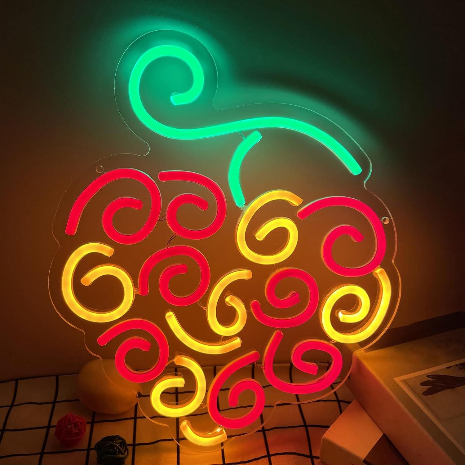 Cyber Fruit Neon Sign USB Dimm - огляд і ціна Lighting Decor Living Room
