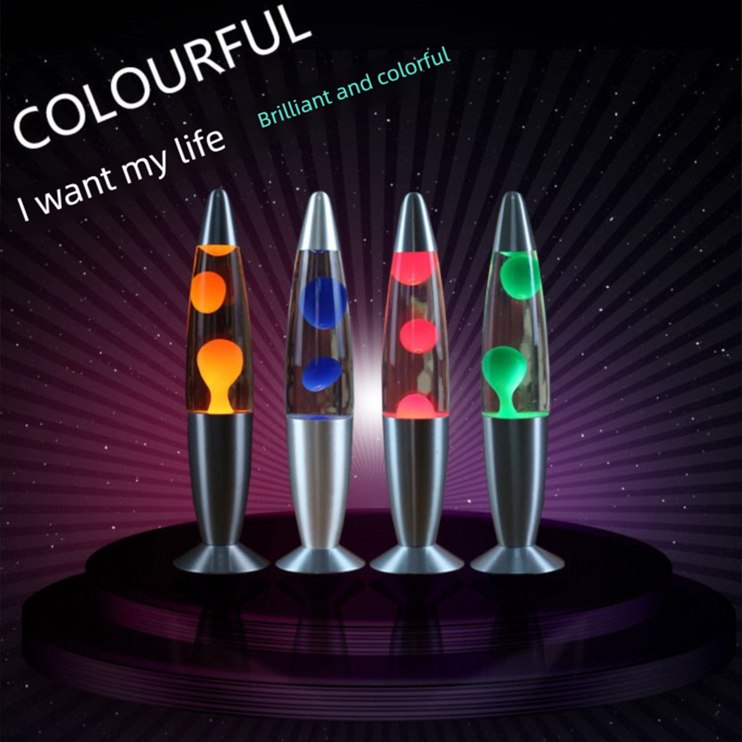 Jellyfish decorative lamp, met - огляд і ціна Lava Lamp Desktop