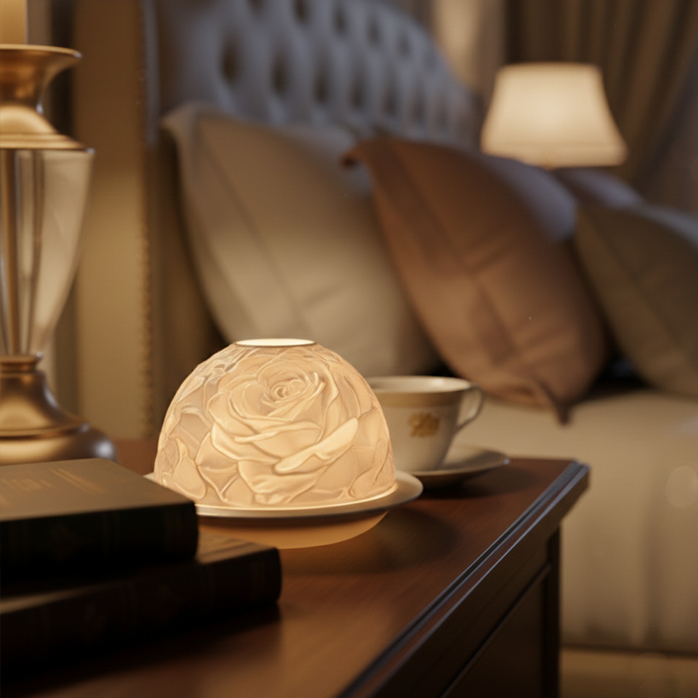 Elegant Rose Porcelain Candle  - огляд і ціна Lighting Decor Living Room