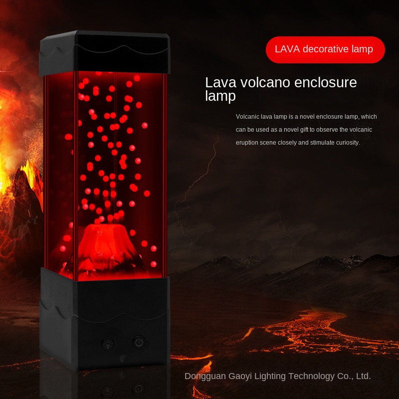 LED Lava Volcano Light Home De - огляд і ціна Lava Lamp Desktop
