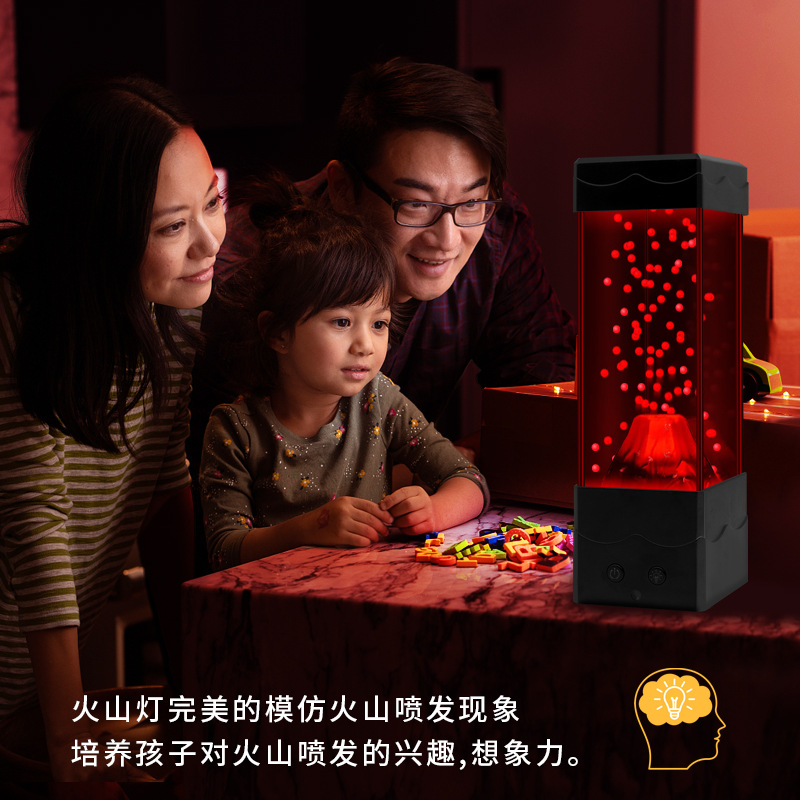 LED Lava Volcano Light Home De - огляд і ціна Lava Lamp Desktop