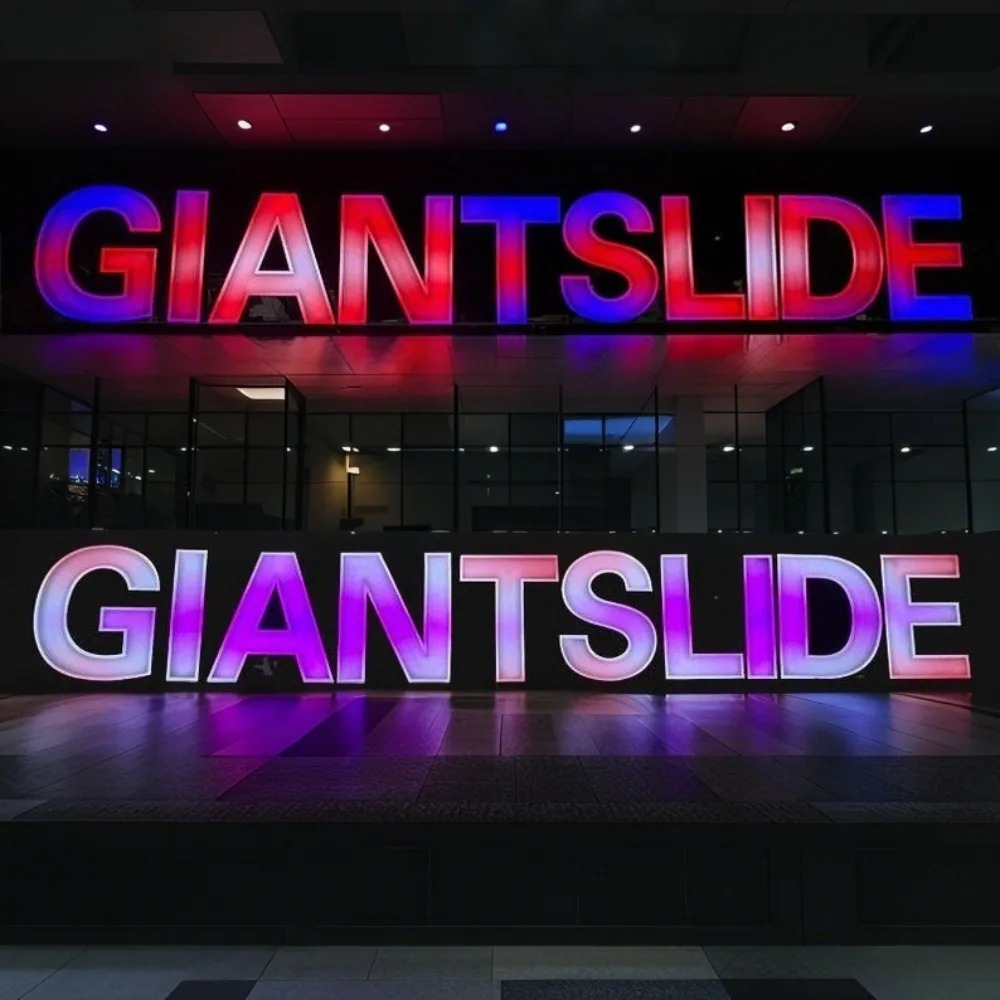 Custom RGB Metal LED Sign Wall - огляд і ціна Lighting Decor Company