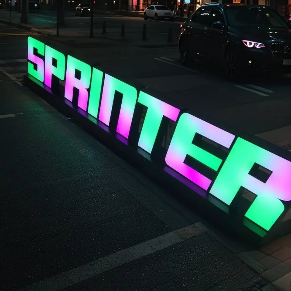 Custom RGB Metal LED Sign Wall - огляд і ціна Lighting Decor Company