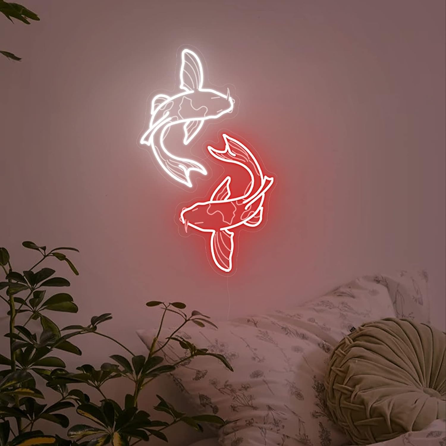 Koi Fish Neon Sign USB LED Neo - огляд і ціна Japanese Lighting Decor