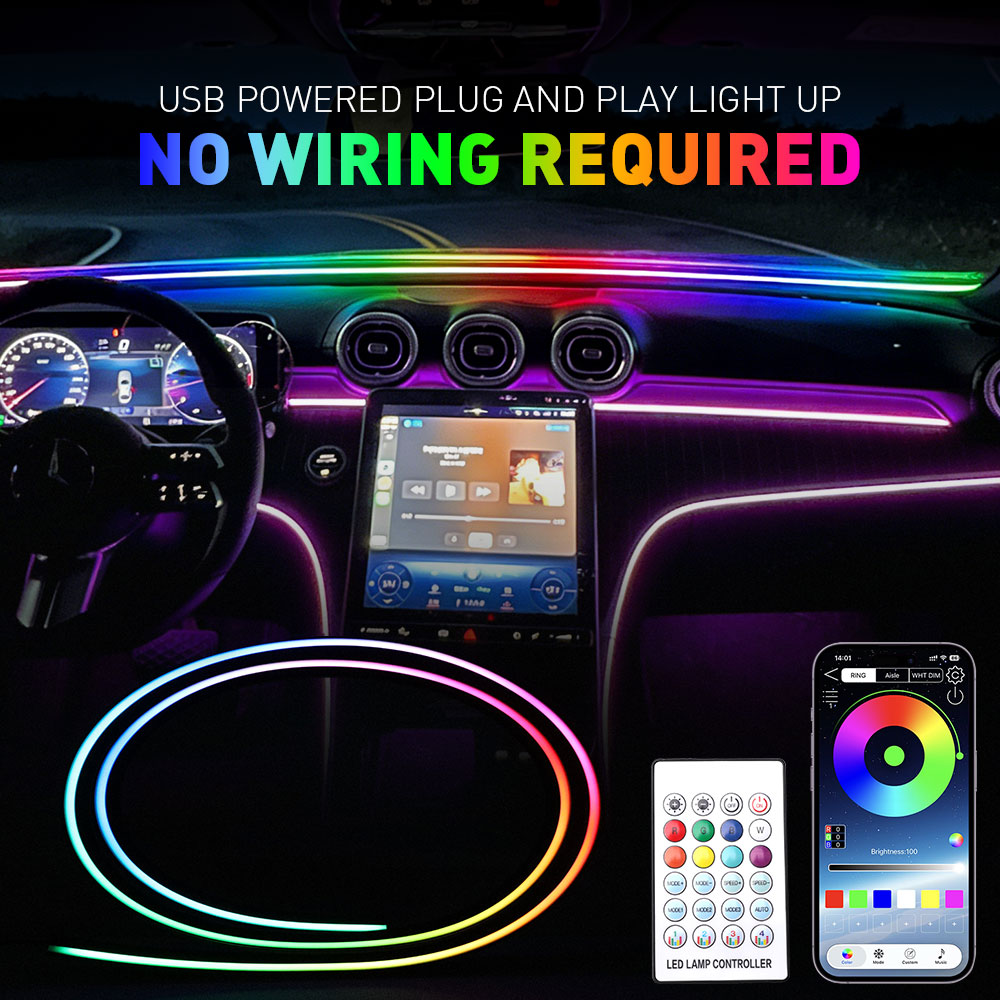 140/150CM Car Interior Symphon - огляд і ціна Lighting Bolt Decor