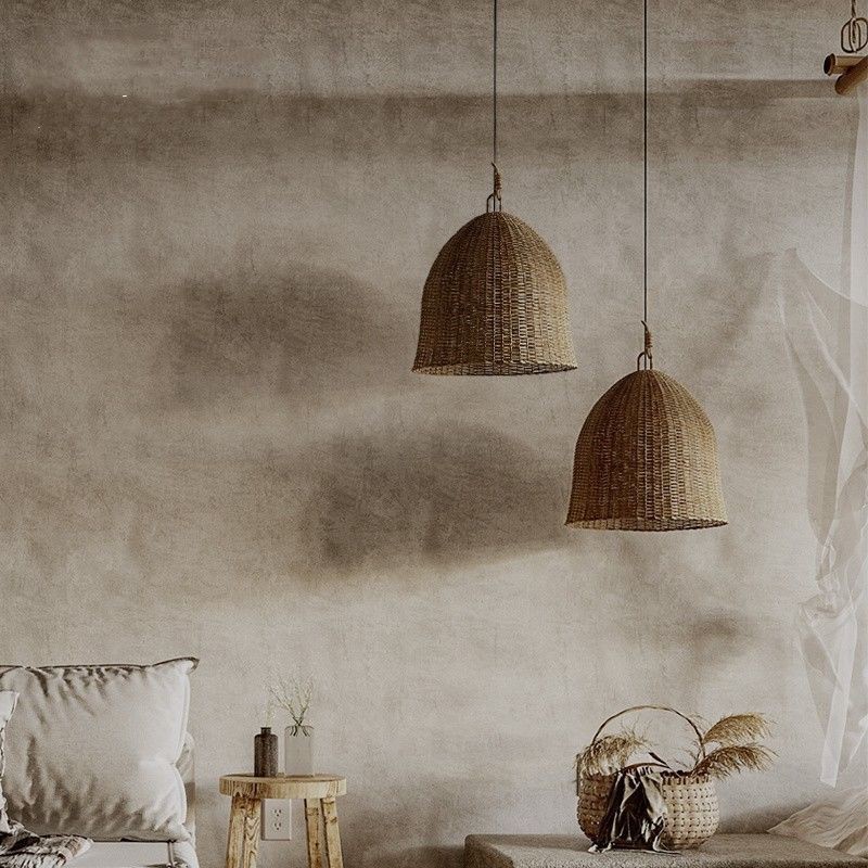 Wabi-Sabi Rattan Pendant Light - огляд і ціна Japanese Lighting Decor