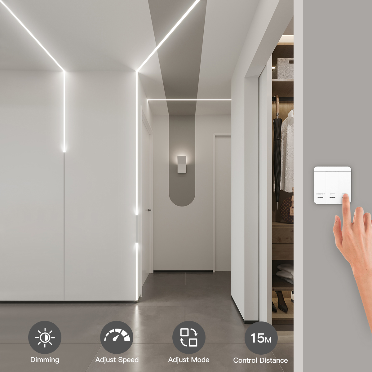 Smart Addressable1-4pcs LED St - огляд і ціна Lighting Bolt Decor