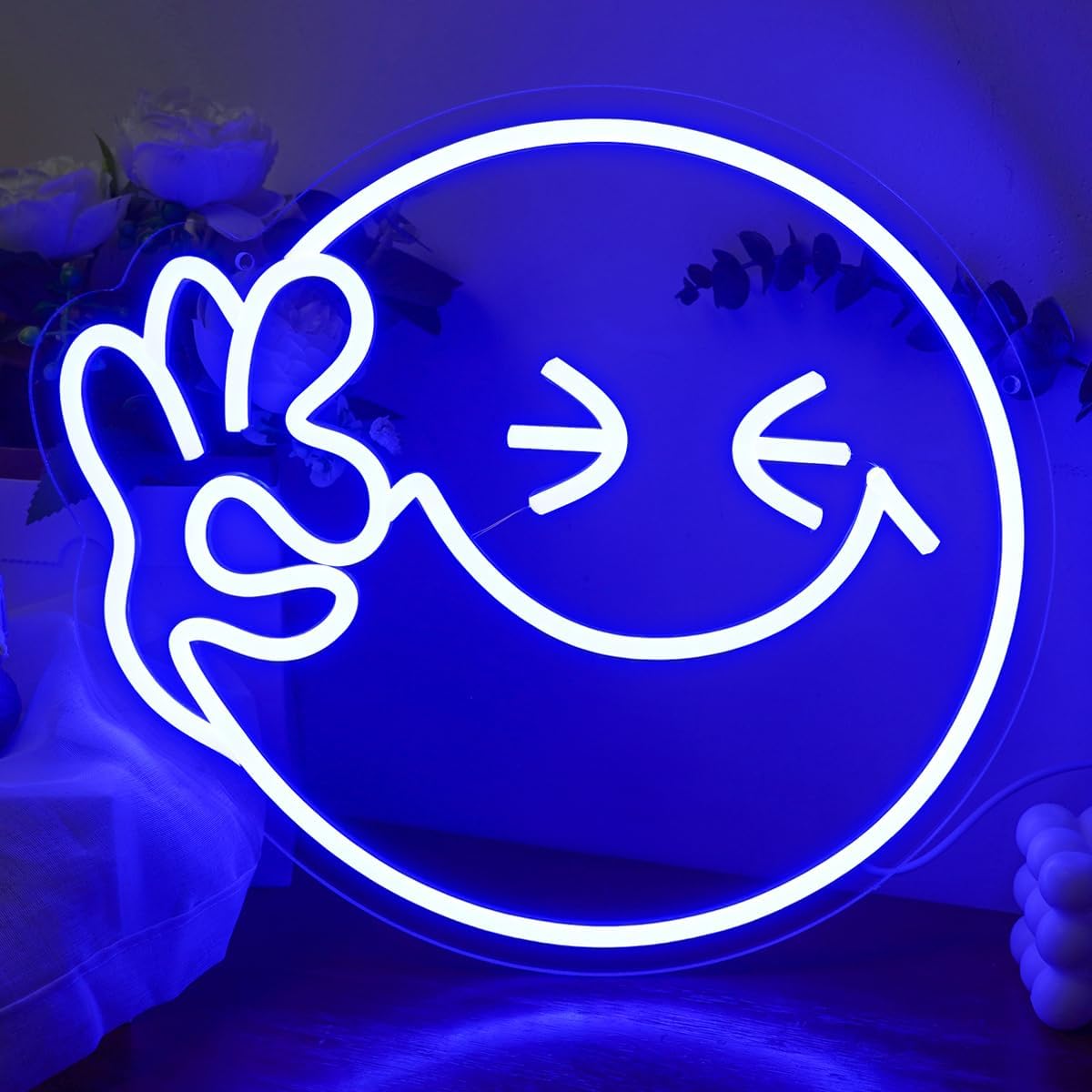 Emoji Smile OK  Neon Sign USB  - огляд і ціна Ok Lighting Decor