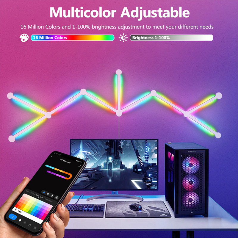 Smart RGB Wall Lamp, Bluetooth - огляд і ціна Lighting Decor Bedroom