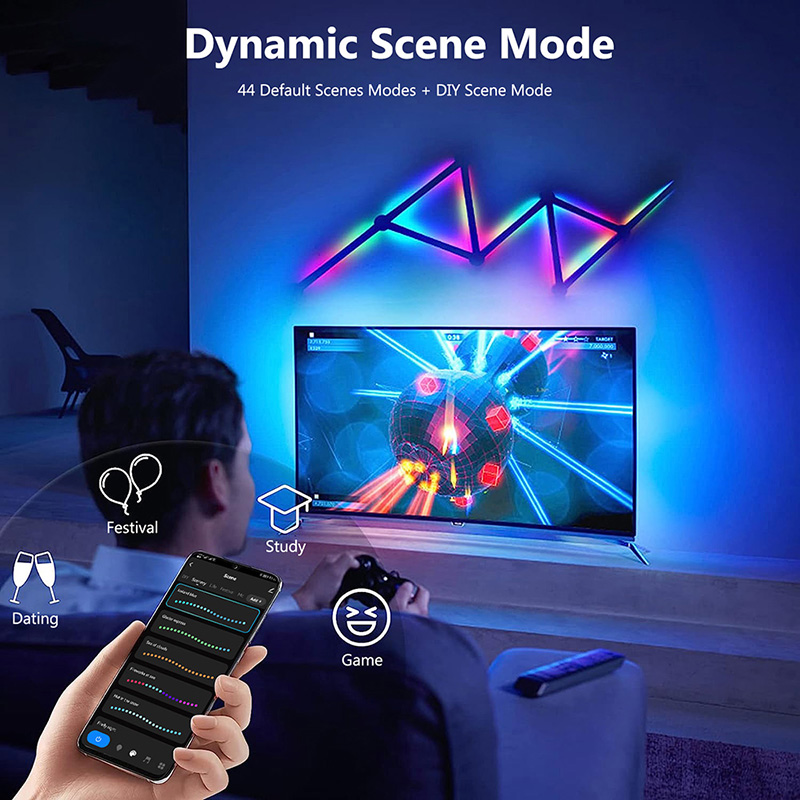 Smart RGB Wall Lamp, Bluetooth - огляд і ціна Lighting Decor Bedroom