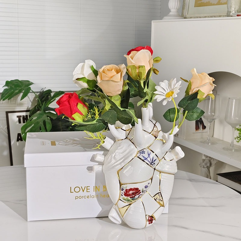Heart vase Living room wine ca - огляд і ціна Lighting Decor Living Room