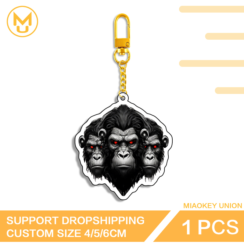Three Chimpanzee Heads Keyring - огляд і ціна Union Lighting & Decor