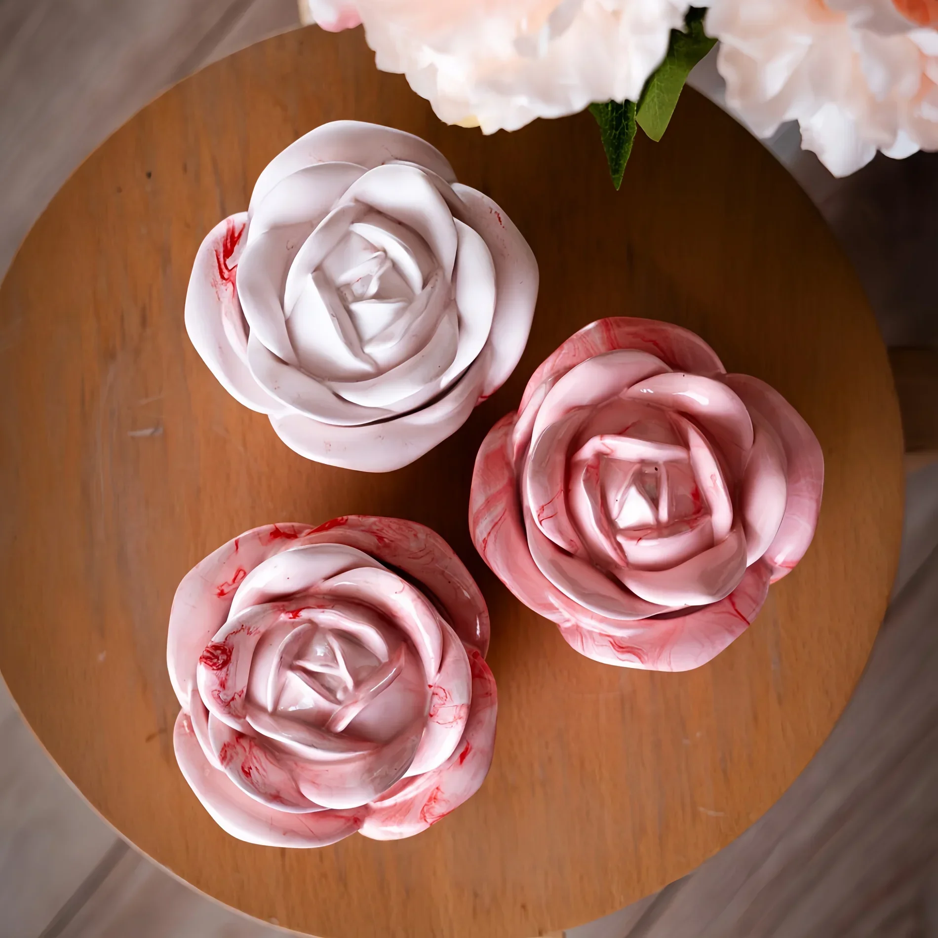 2-Piece Set Rose Shaped Silico - огляд і ціна Candle Holder Set