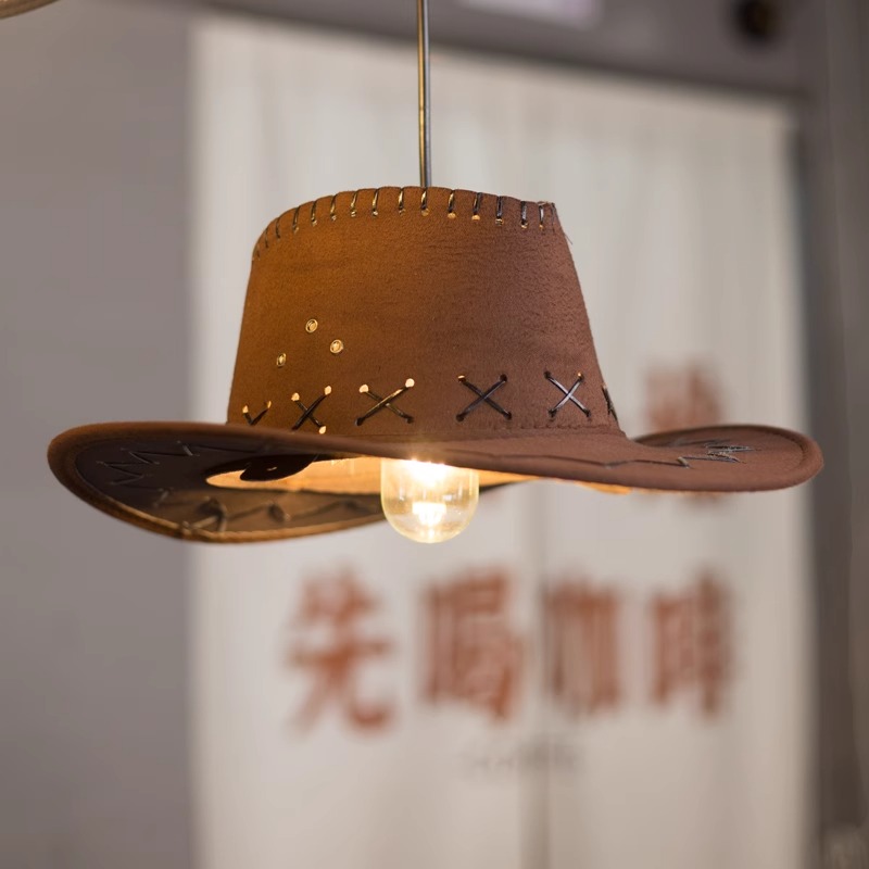 Creative Art Cowboy Hat Pendan - огляд і ціна Lighting Decor Store
