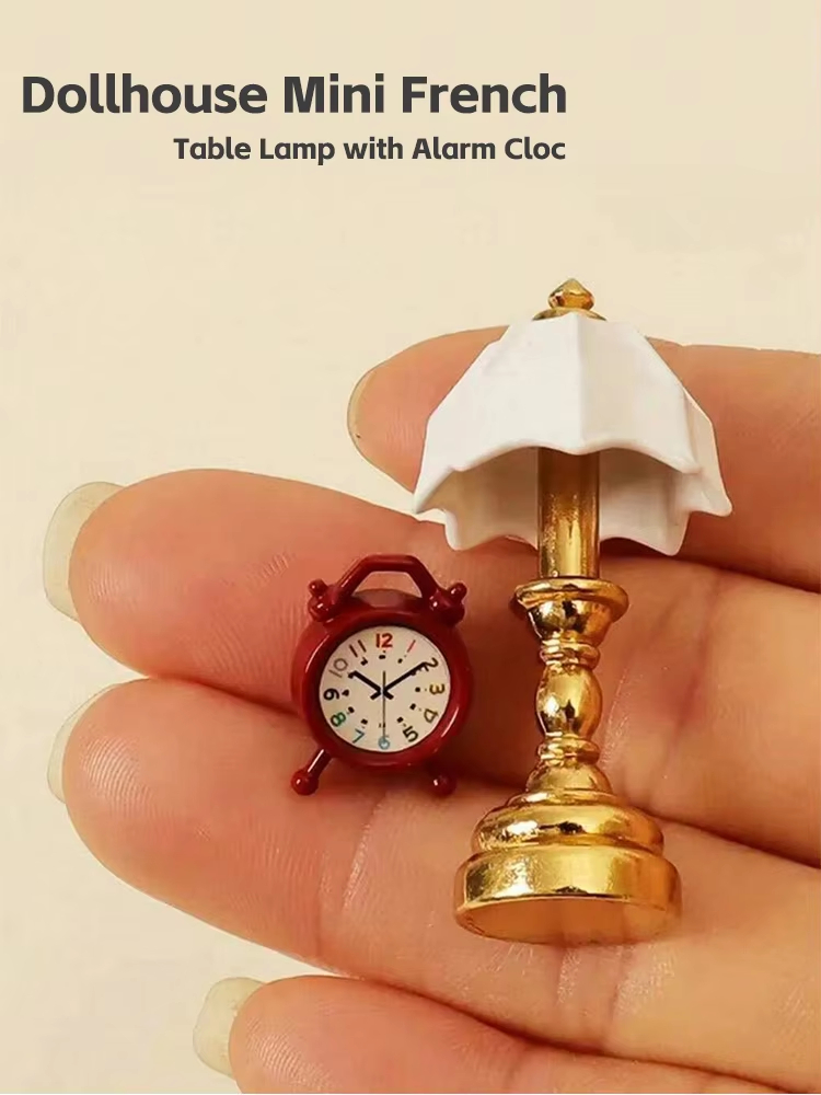 Dollhouse Mini French Table La - огляд і ціна Lighting Decor Living Room