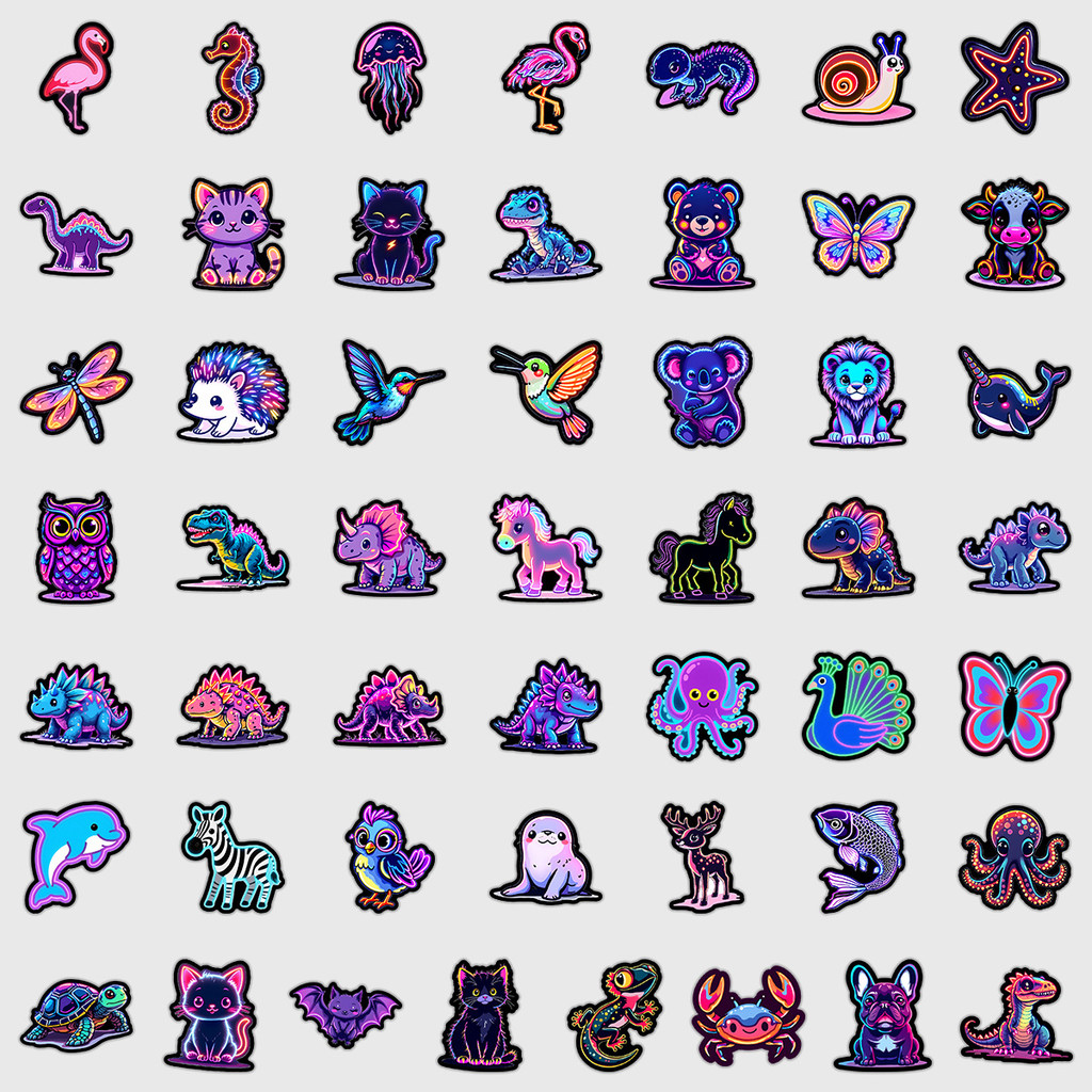 50 Pieces Neon Light Animal Gr - огляд і ціна Lighting Decor Store