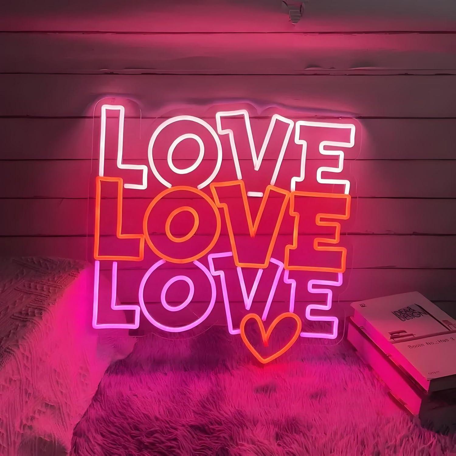 Love Neon Sign USB Dimmable LE - огляд і ціна Lighting Decor For Wedding