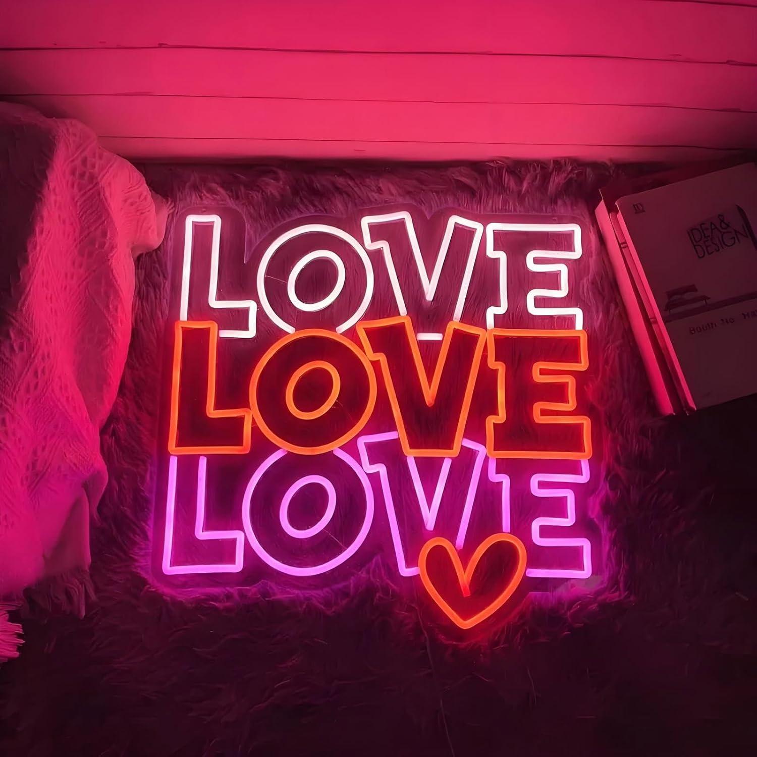 Love Neon Sign USB Dimmable LE - огляд і ціна Lighting Decor For Wedding