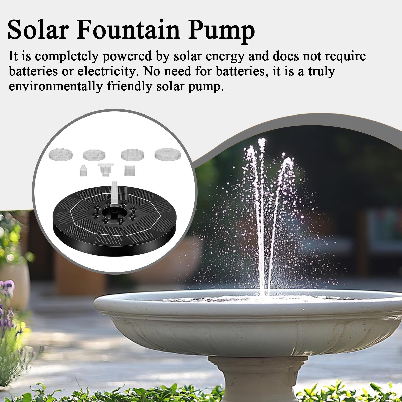 Fountain Pump Solar Adjustable - огляд і ціна Up Lighting Decor