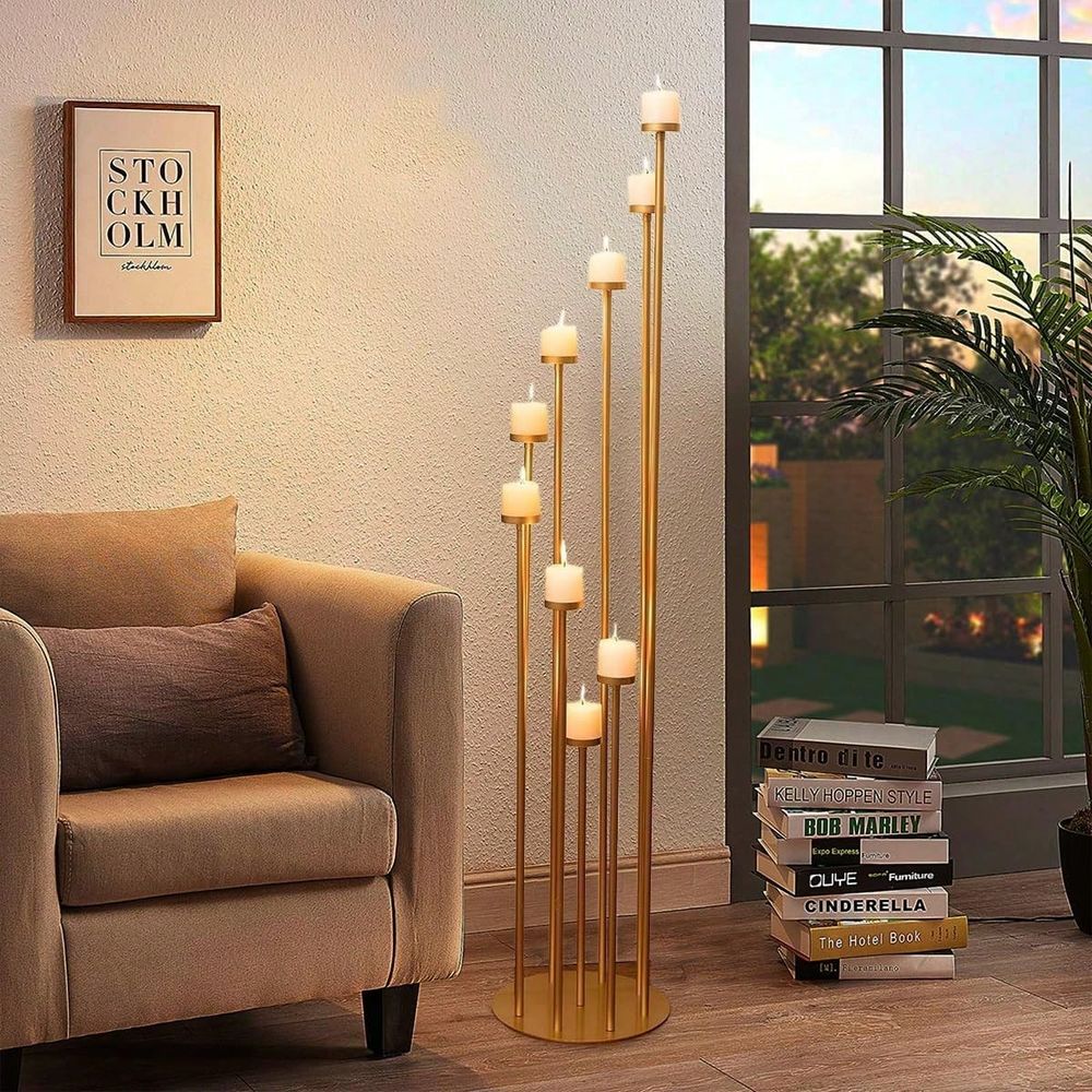 2Pcs 9 Arm Candelabra,Floor Ca - огляд і ціна Candle Holder Set