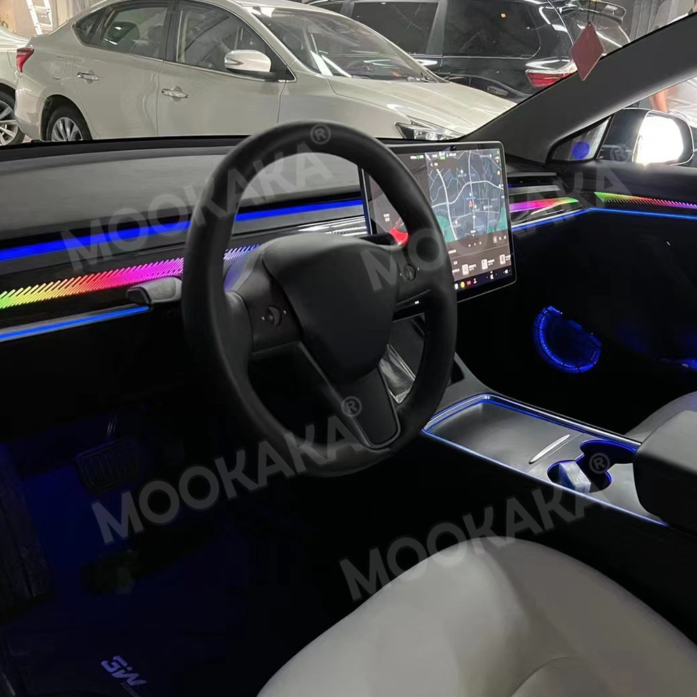 For Tesla Model 3 Y Car Ambien - огляд і ціна Decor Lighting India