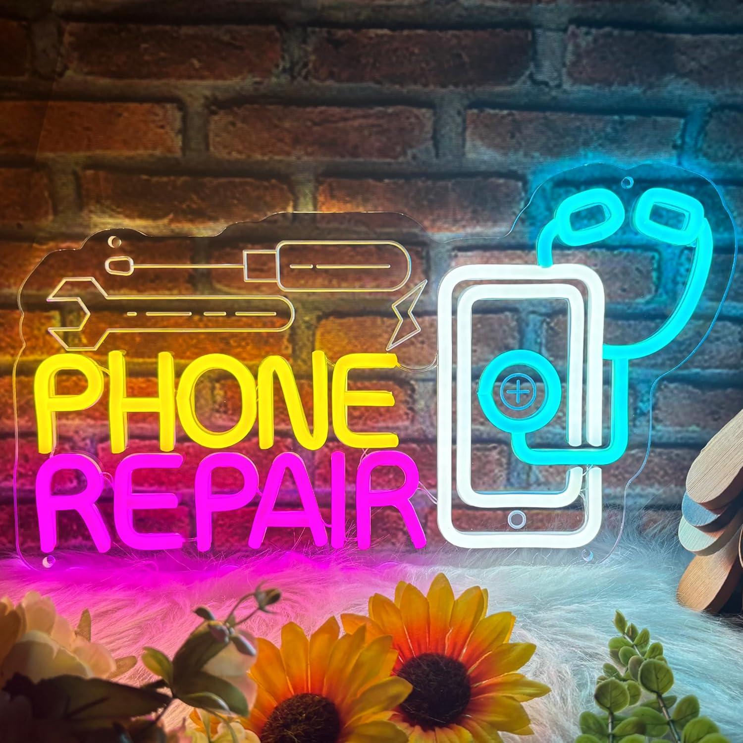 Phone Repair Neon Sign USB Dim - огляд і ціна Lighting Decor Store