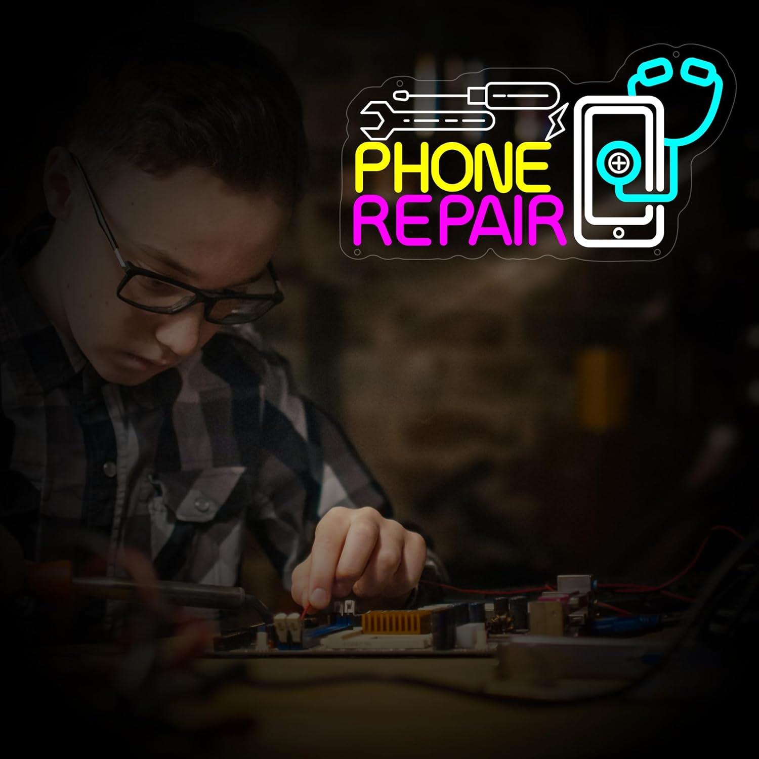 Phone Repair Neon Sign USB Dim - огляд і ціна Lighting Decor Store