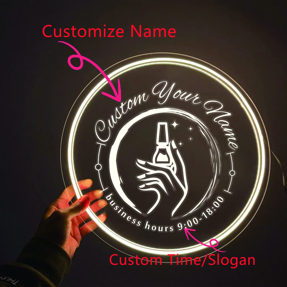 1PC Round Shape Nail Art Theme - огляд і ціна Lighting Decor For Wedding