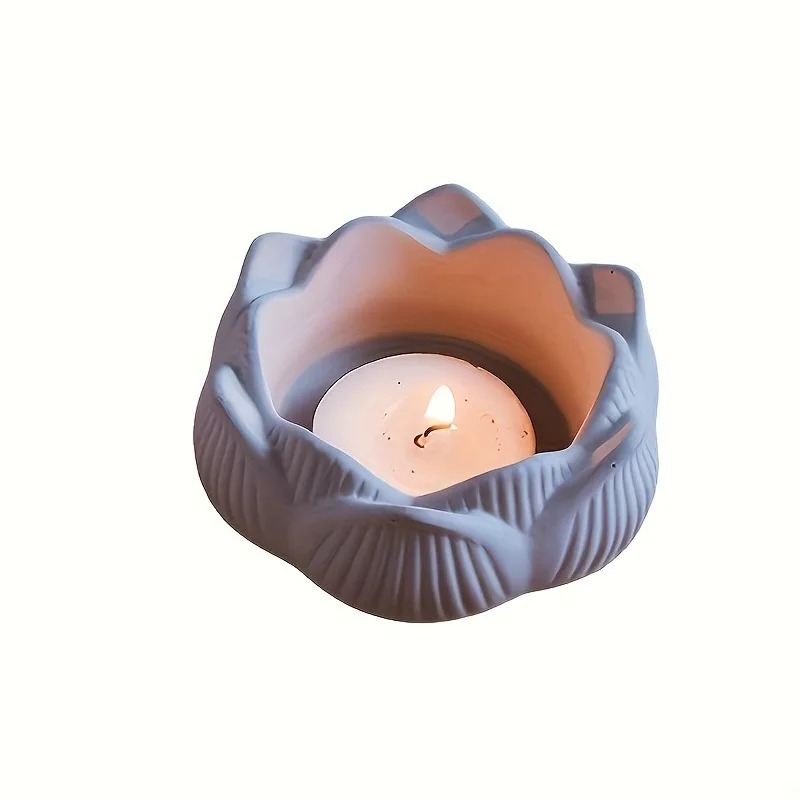 1pc DIY Lotus Flower Silicone  - огляд і ціна Candle Holder Set