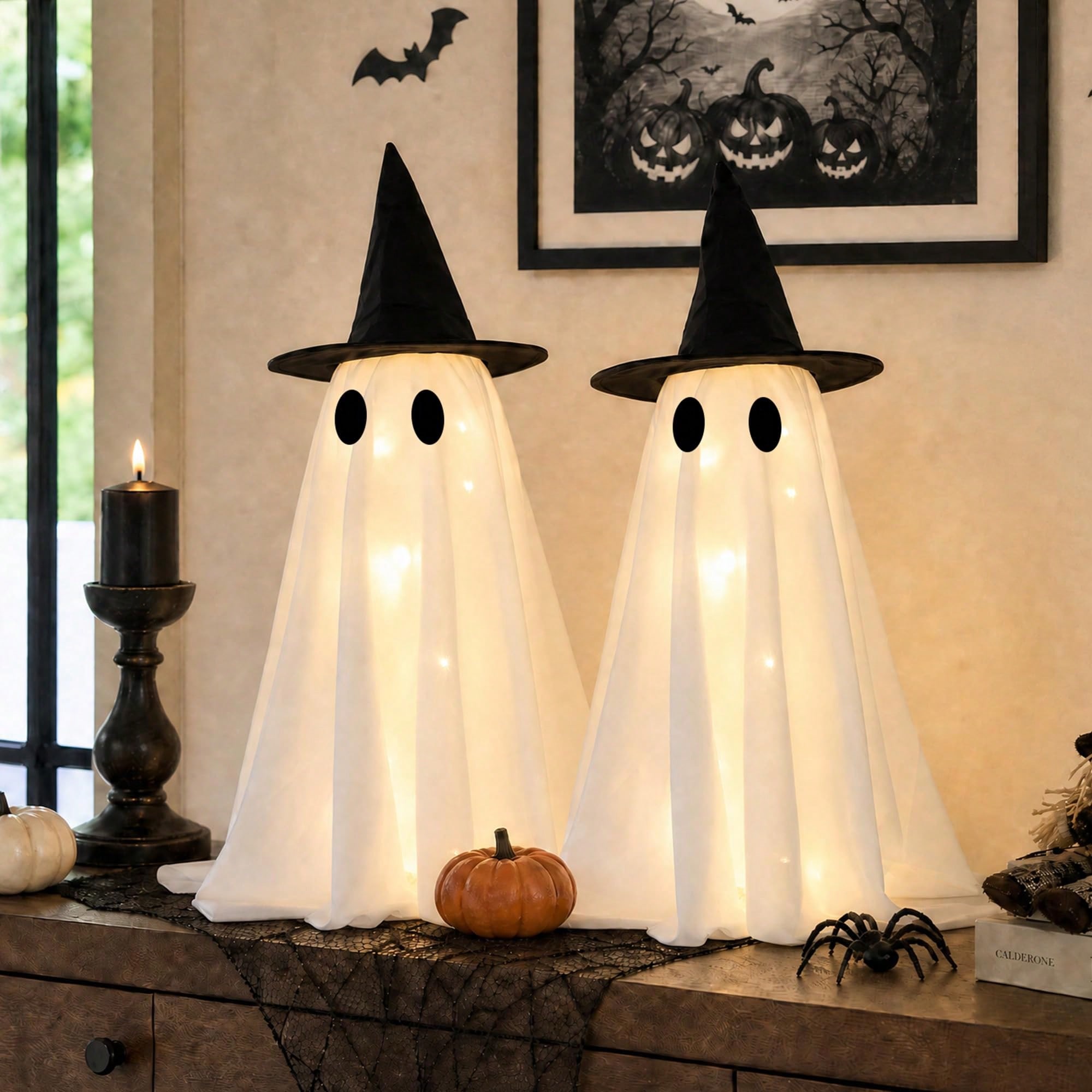 LED Light‑Up Witch Hat Ghost 2 - огляд і ціна Up Lighting Decor