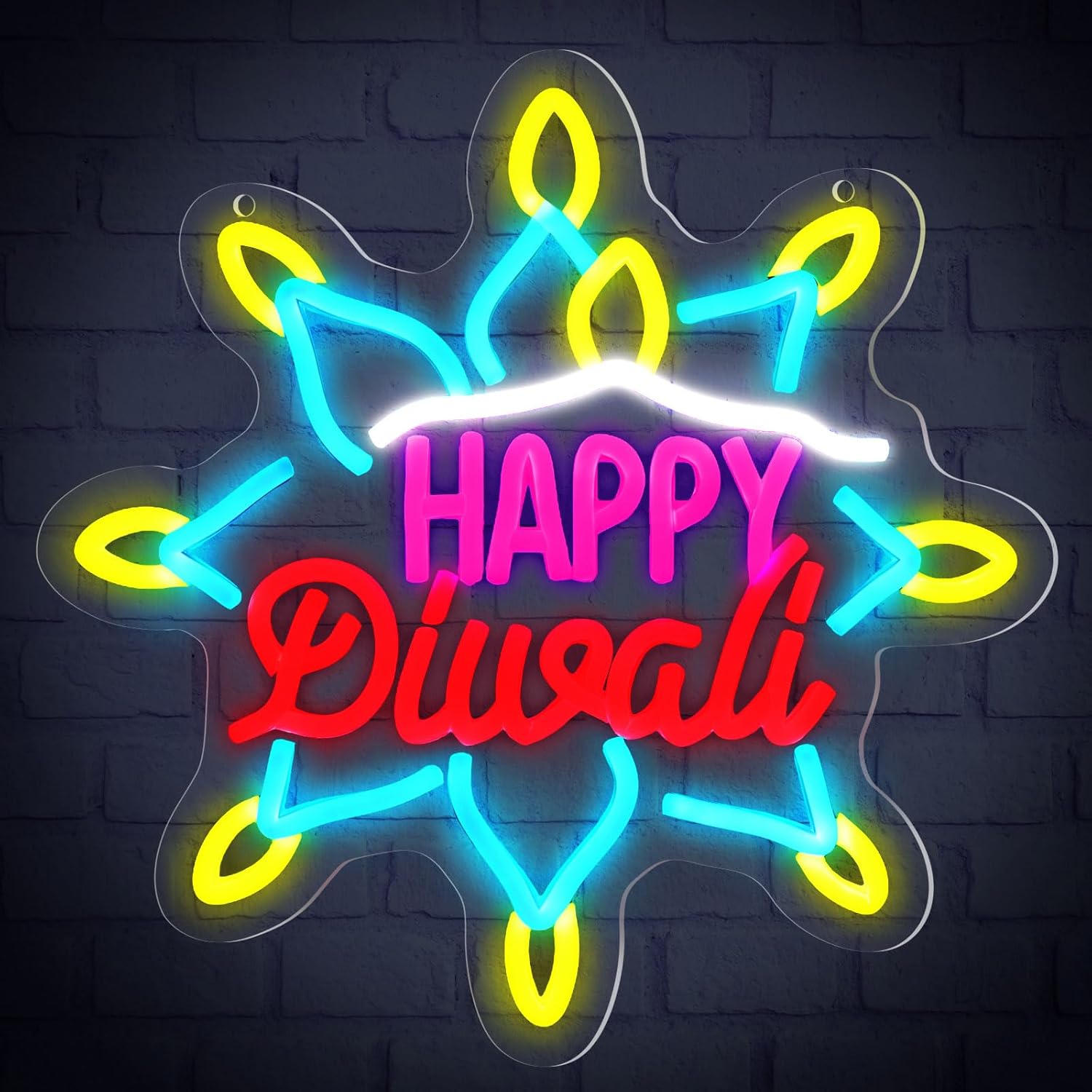 Happy Diwali Neon Sign LED Mar - огляд і ціна Decor Lighting India