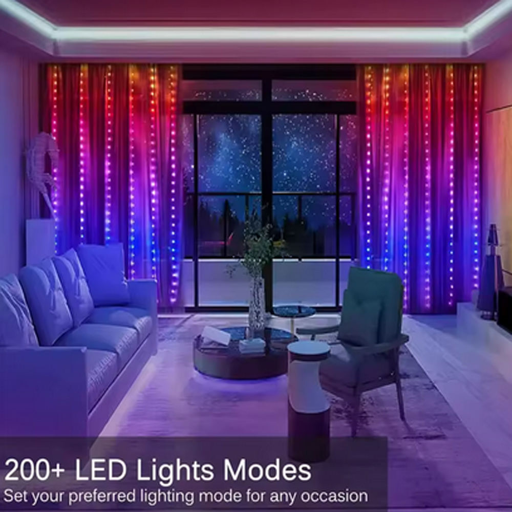 3M RGB Smart LED Curtain Light - огляд і ціна Lighting Decor For Wedding