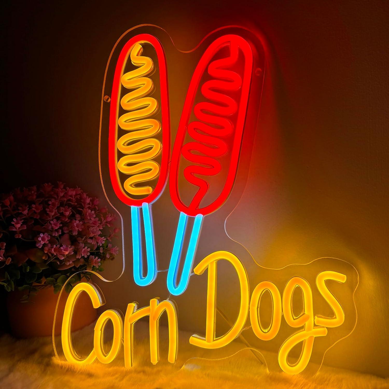 Corn Dog Neon Sign Snack USB D - огляд і ціна Lighting Decor For Wedding