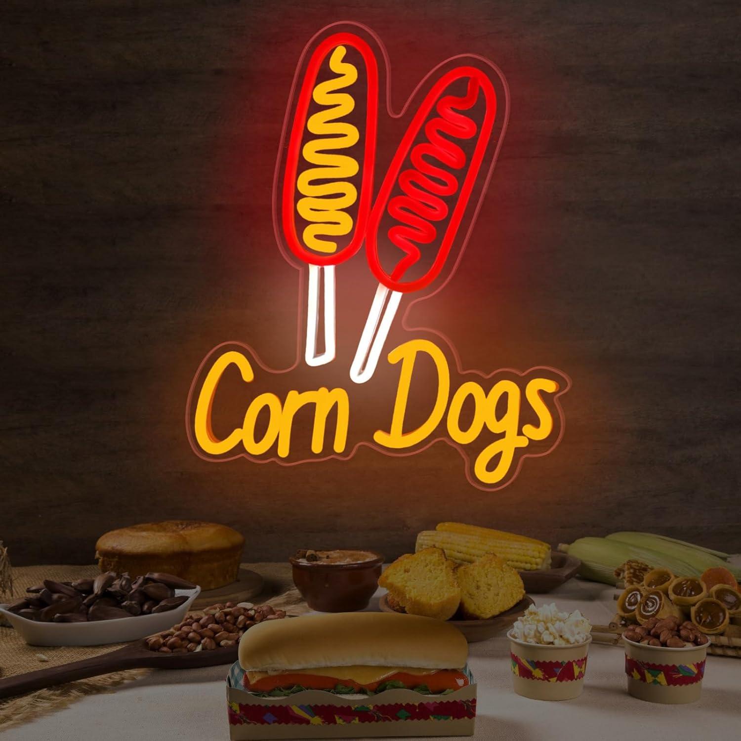 Corn Dog Neon Sign Snack USB D - огляд і ціна Lighting Decor For Wedding