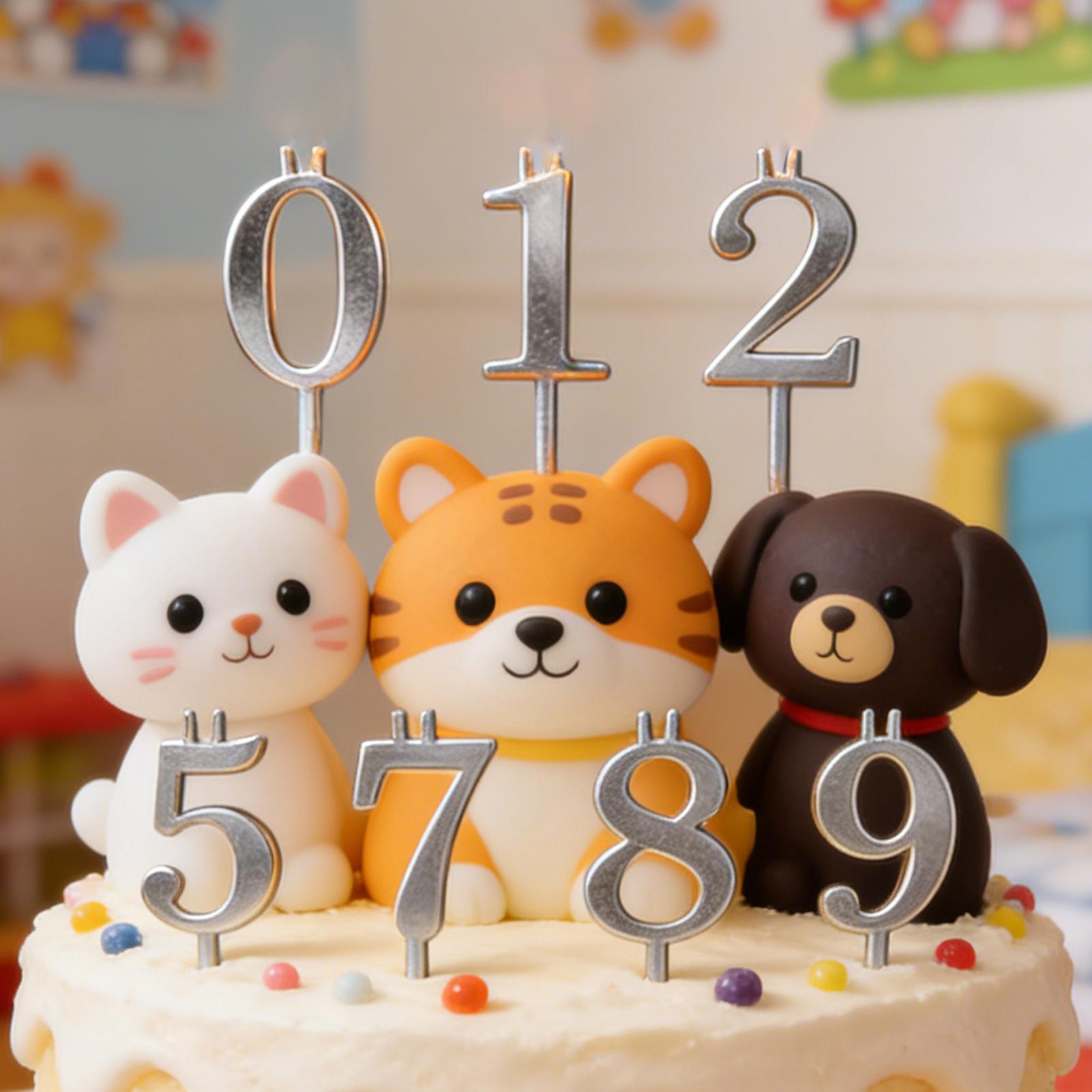 10pcs 0-9 Number Cake Toppers  - огляд і ціна Candle Holder Set