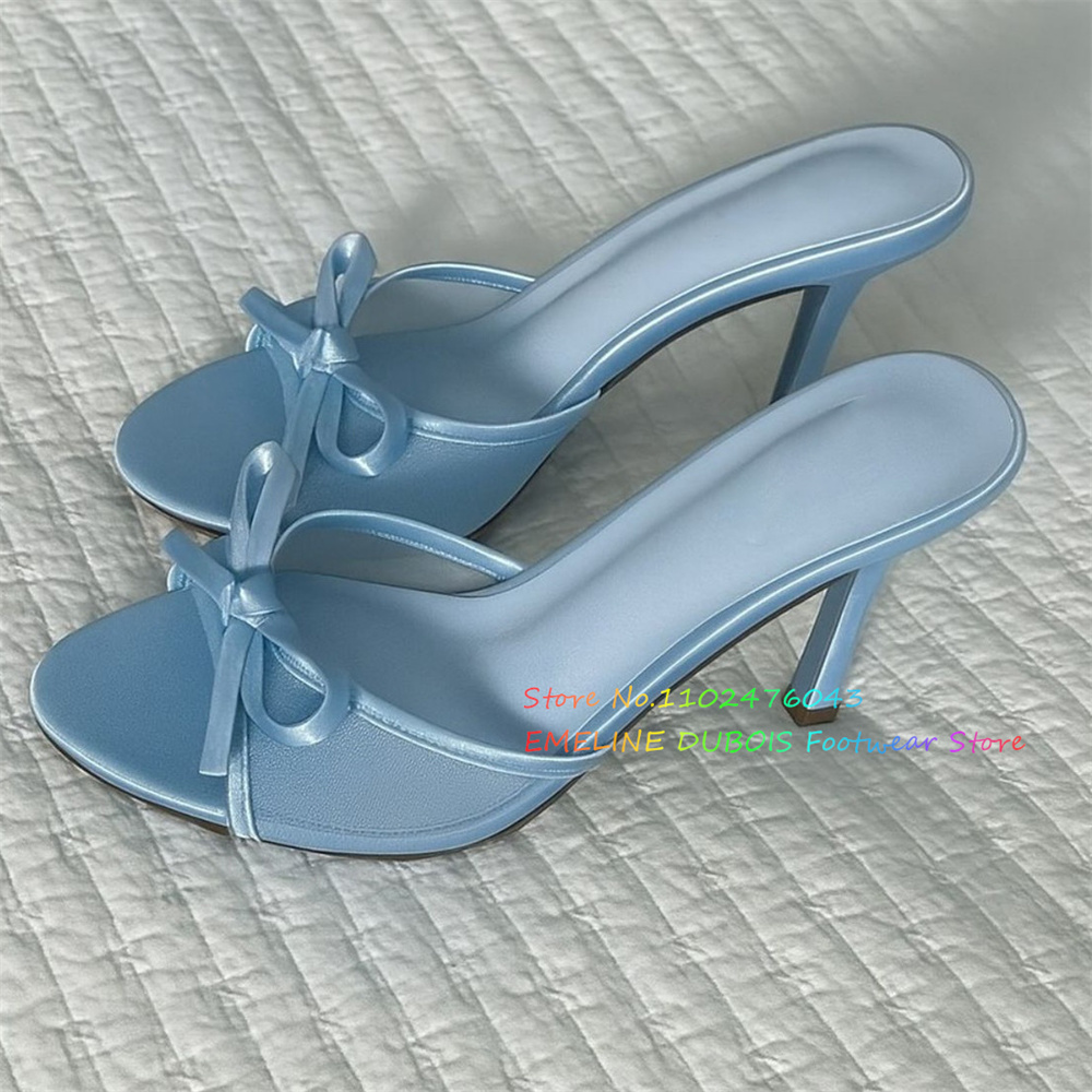 Mesh Bow Decor High Heel Mules - огляд і ціна Up Lighting Decor